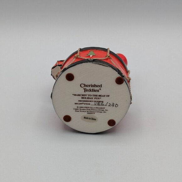 Cherished Teddies Brock and Sheldon Drummer Boy Figurine (0000919) 2004 - Picture 6 of 10